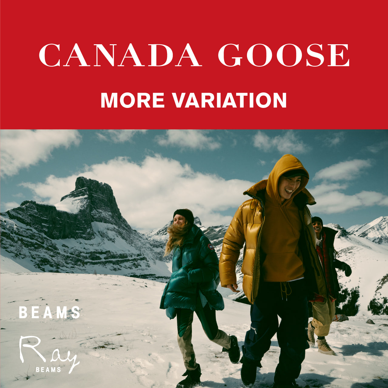 CANADA GOOSE〉のモアバリエーションイベントを「ビームス 六本木