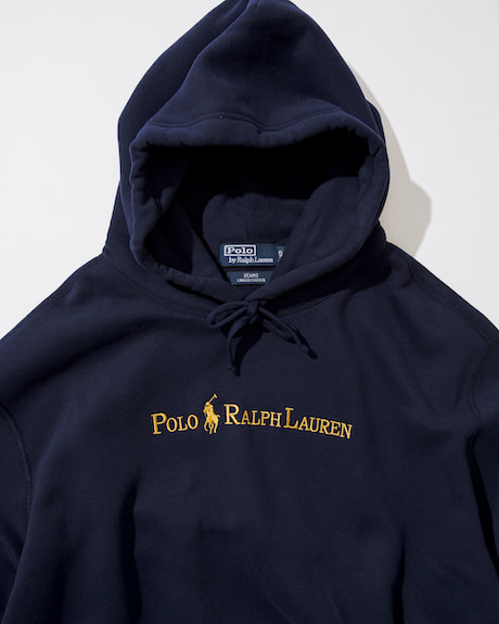 BEAMS × POLO RALPH LAUREN hoodie XL camping.com