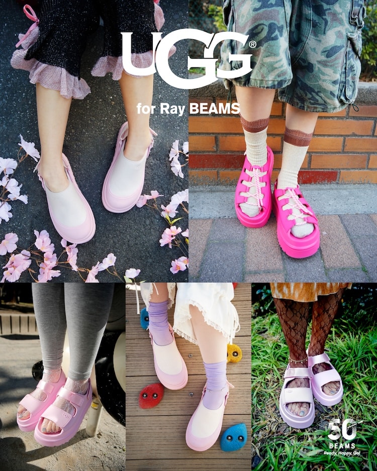 春を彩る特別なピンク。〈UGG® for Ray BEAMS〉、桜の季節に合わせた