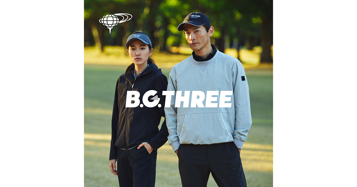 BEAMS GOLF B.G.THREEストレッチポンチ フーディー L 美品 BEAMS GOLF