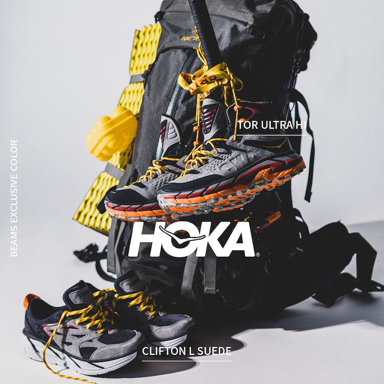 BEAMS 限定 HOKA ONE ONE Clifton L Suede | labiela.com