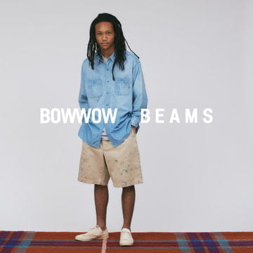〈BOW WOW〉との新たな別注はシャツ、ショーツ、Tシャツ。 両ブランドらしさが調和したコレクションが登場