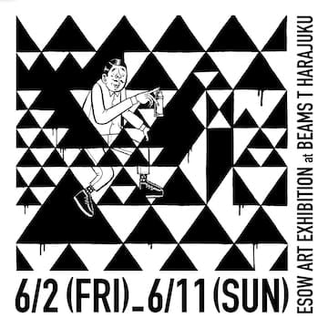 スケートとグラフィティをバックボーンに持つ アーティストESOWのアートショーを6月2日（金）より 「ビームスT 原宿」にて開催