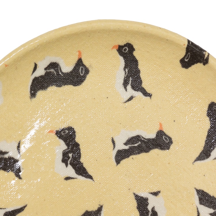 大名古屋展2023 ホシザキ  BEAMS 水野智路 ペンギン練り込み小皿　新品