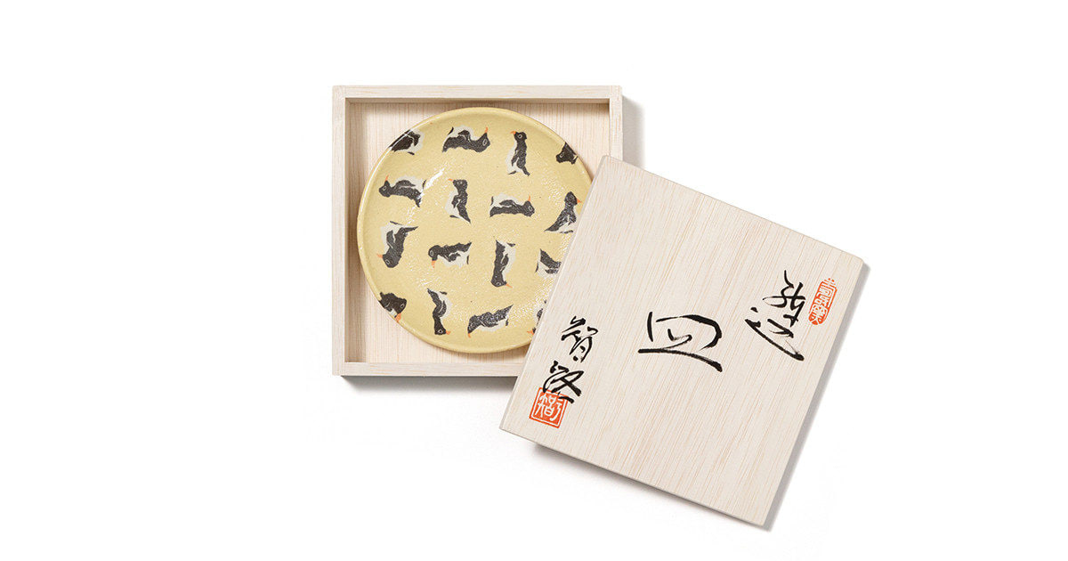 『ホシザキ×BEAMS JAPAN / 別注 水野智路 ペンギン練り込み小皿 