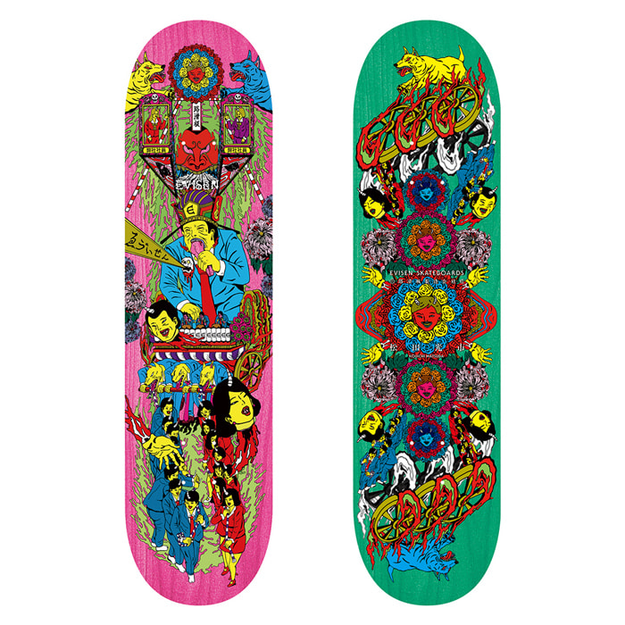 Evisen Skateboards〉× 漫画家・松⽥光市⽒ のコラボレーション