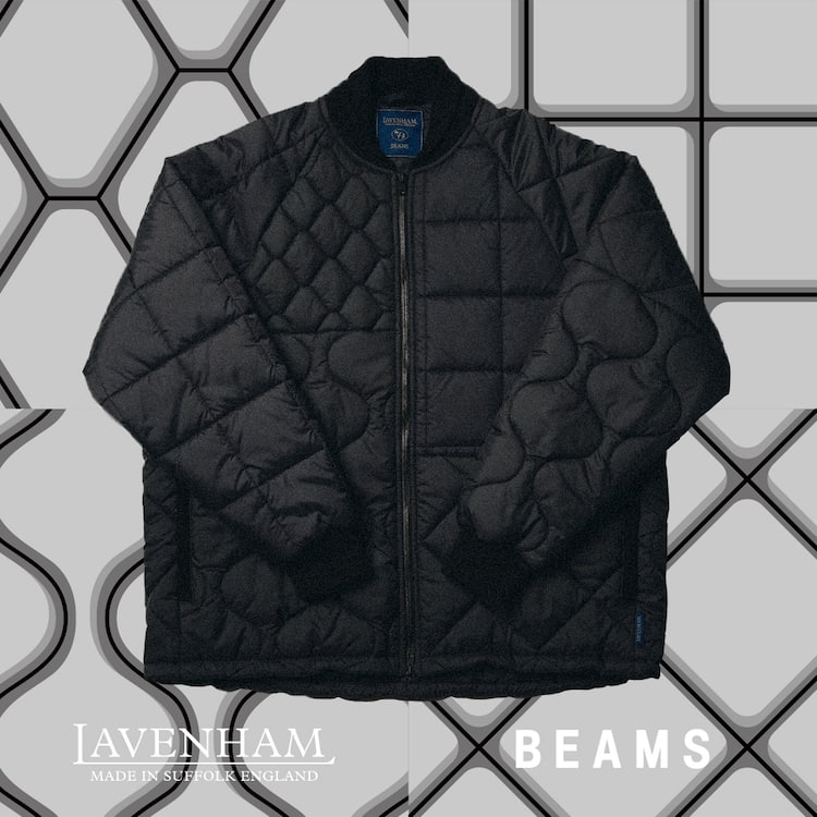 Third collaboration with LAVENHAM! Crazy pattern quilted jacket on