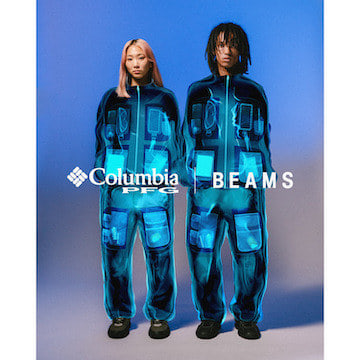 毎回人気を博す〈Columbia PFG〉とのコラボレーション。ブランドの起源でもあるマルチポケットフィッシングベストから着想を得たコレクションを展開