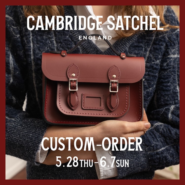 英国を代表するバッグブランド〈Cambridge Satchel〉の国内実店舗初と