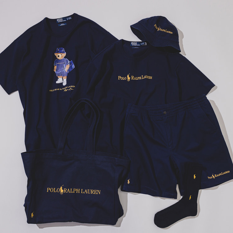 POLO RALPH LAUREN〉に別注した『Navy and Gold Logo Collection』第3 ...