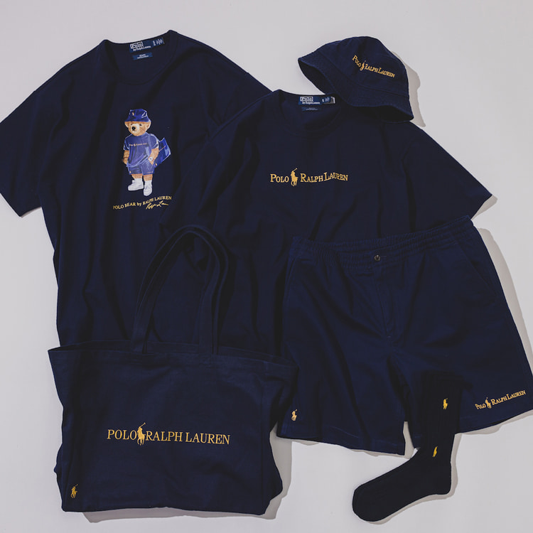 POLO RALPH LAUREN〉に別注した『Navy and Gold Logo Collection』第3