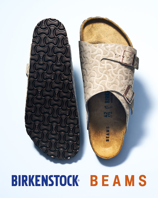 2つの“刻印”が目を惹く特別な別注『ZURICH』は〈BIRKENSTOCK〉のシグネチャーパターンをアッパーに採用｜BEAMS