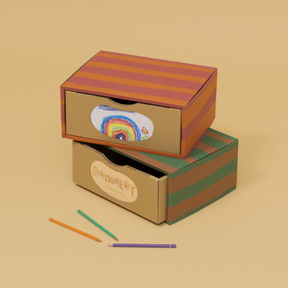 再生素材のダンボールでこども用品を手掛ける〈DAMBO〉 ポップアップ