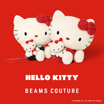 HELLO KITTY50周年を記念し、 〈BEAMS COUTURE〉とのコラボレーショアイテム 『HELLO KITTYのとっても大きなぬいぐるみ』の受注販売が決定！