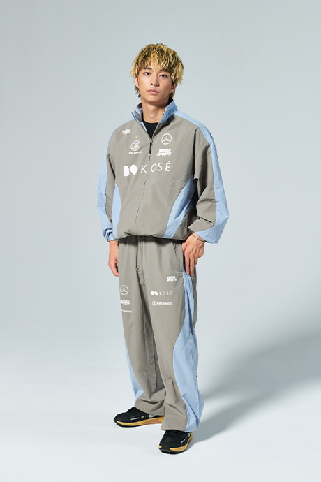 KOSÉ BEAMS SPORTS チームジャケット グレー プロブレイキンチーム『KOSÉ 8ROCKS』の新チームウェアを〈BEAMS