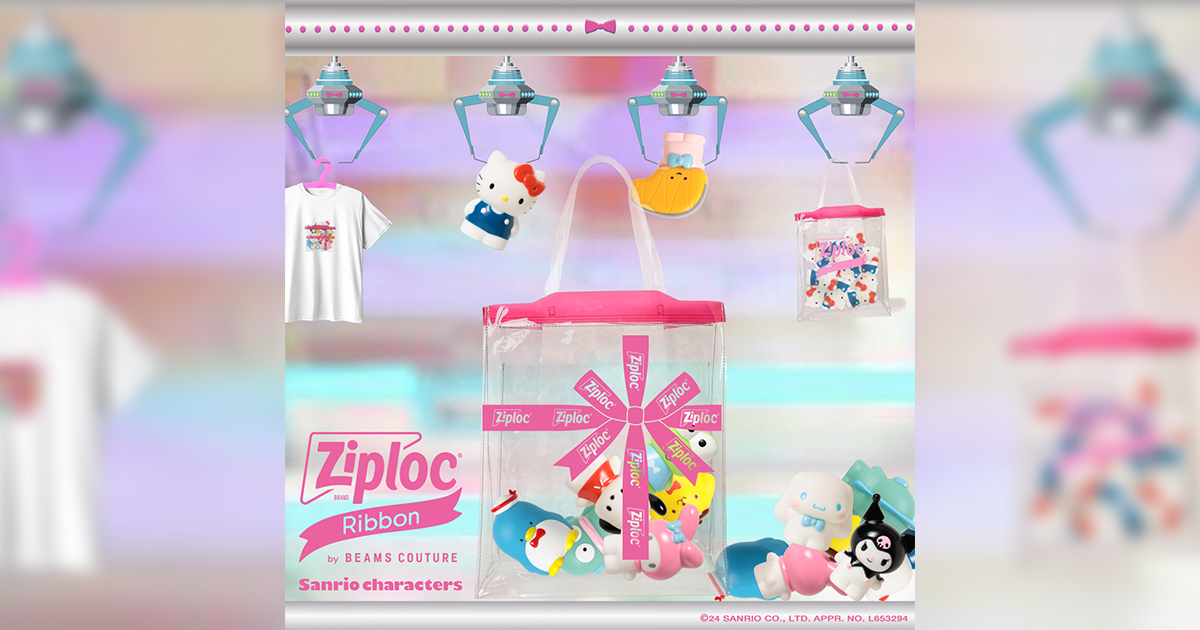 BEAMS COUTURE〉がデザイン監修した 〈Sanrio characters〉と〈Ziploc®〉のスペシャルコラボレーション のバッグとT シャツ4型を9月27日（金）より発売｜BEAMS