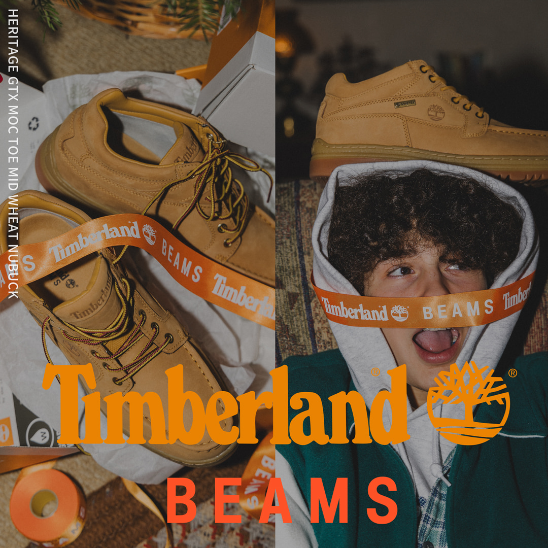 23年春に即完売した〈Timberland〉の名作別注がリストック！ “イエローブーツ”のカラーを落とし込んだ特別な『MOC TOE』｜BEAMS