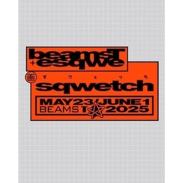 グラフィックデザイナー〈esqwe = EISUKE HOSHI〉のタイポグラフィー展を、「ビームスT 原宿」にて開催
