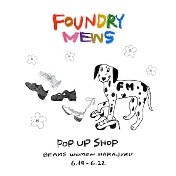 Foundry Mews pop-up shop opens for the first time at BEAMS WOMEN Harajuku