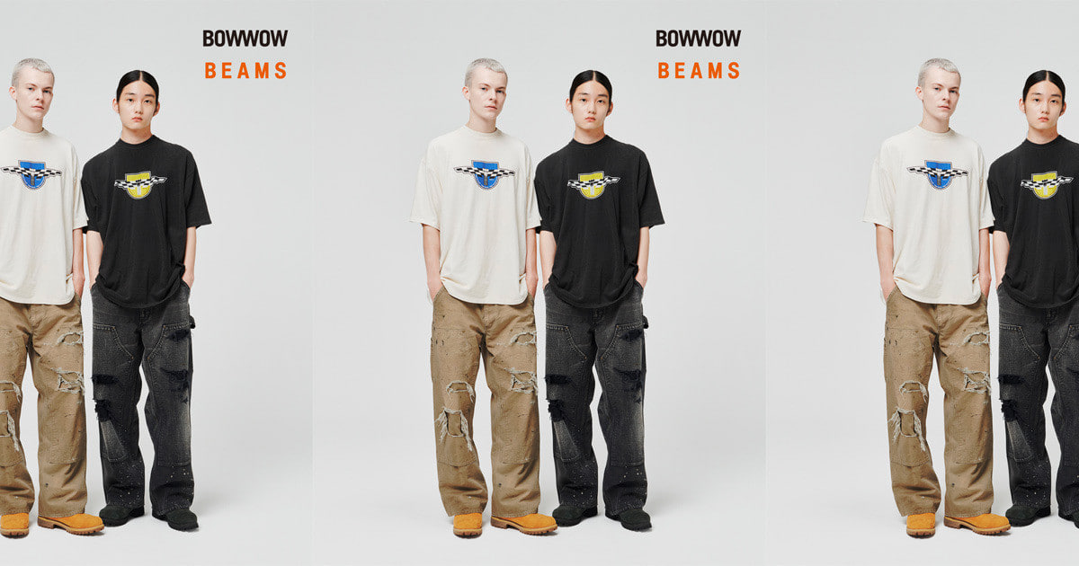 BOWWOW × BEAMS / 別注 BOW WOW〉に〈BEAMS〉が新たに別注したのは、ブラックの褪色加工
