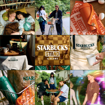 スターバックスとビームスが提案する、 新しいライフスタイルプロジェクト 〈STARBUCKS STAND by BEAMS〉が今秋デビュー