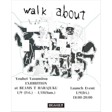 Artist Youhei Yasumitsu's art exhibition will be held at BEAMS T Harajuku!