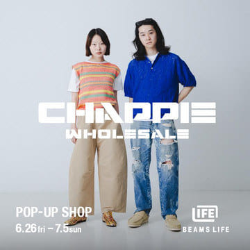 独自の古着カルチャーを発信する〈CHAPPIE WHOLESALE〉のポップアップショップを「ビームス ライフ 横浜」で開催