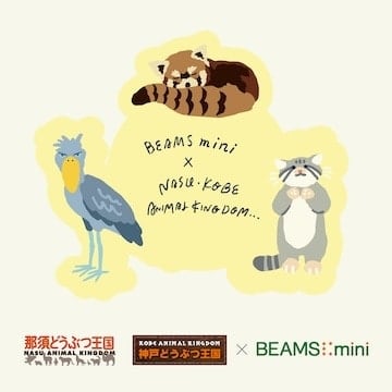 〈BEAMS mini〉が「那須どうぶつ王国」「神戸どうぶつ王国」とスペシャルコラボ！着ながら学べる博士Tや人気のアニマルヒップスウェットを9月4日（金）より順次発売