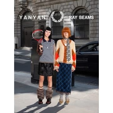 〈YanYan × FRED PERRY × Ray BEAMS〉 初のトリプルコラボレーション。遊び心あふれるニットアイテム2型を 「ビームス ウィメン 原宿」にて先行発売