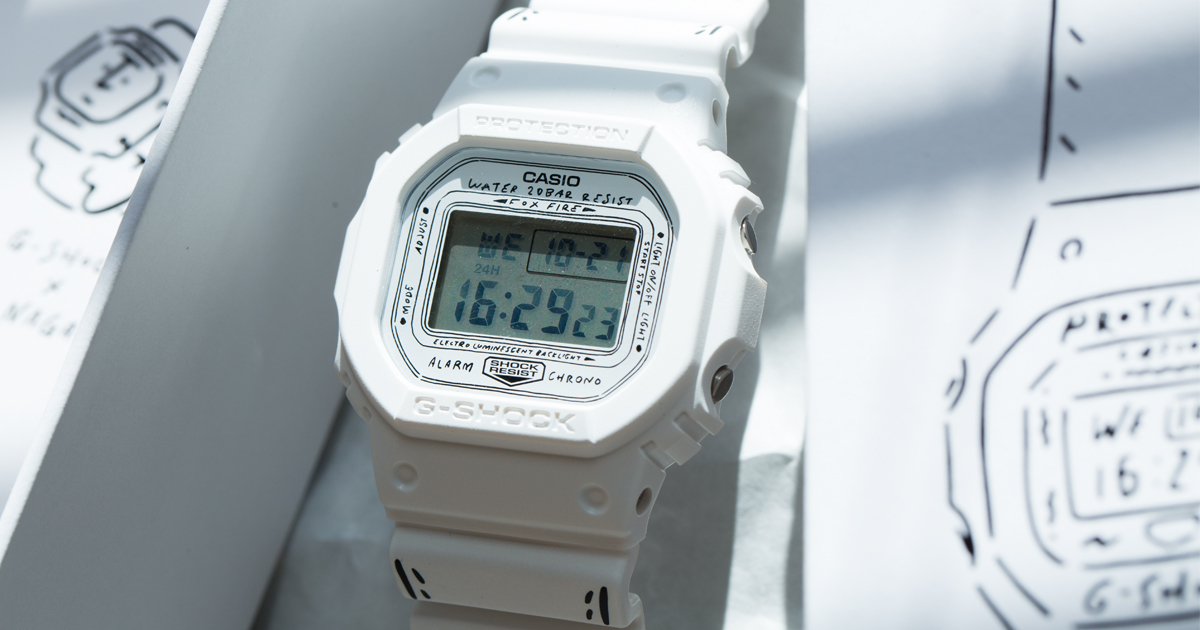 G-SHOCK＞の誕生35周年を記念した、イラストレーター長場雄との