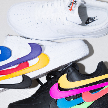 “好きなカラーのSwoosh”に変更するコトが出来る仕様の『Nike Air Force 1』