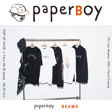 リアルなトレンドをキャッチできるパリのカフェ「PAPERBOY」とBEAMSのポップアップショップ