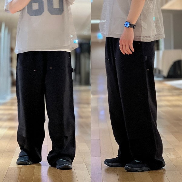 M着用【BEAMS】『ダブルニー スウェットパンツ』
［着用カラー］
BLACK
［デザイン・合わせ方］
大人気のスウェットパンツ！ストリートなスタイルに合わせるのもよし、BLACKだと綺麗めなスタイルもGOOD！
<br>
［サイズ感］＜身長168cm 体重59kg＞Mサイズのボリューム感がおすすめ<br>

［素材感］
裏毛なのでこれからのシーズンも着用できます。
<br>
「♡+」このマークを押して頂くと気になった商品が見返し易くなります。是非ご活用下さい。併せてフォローもして頂けると嬉しいです。