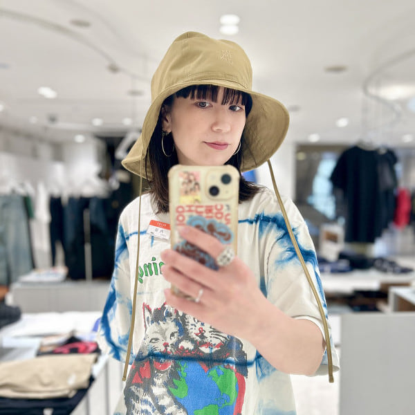 〈Rhodolirion（ロドリリオン）〉のハット入荷してます！シルエットがかわいいです♡紐付きで首に下げてるだけでもかわいいかもですねー買おうかな☺︎