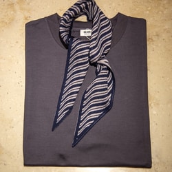 Dimaglia Cravatte ネッカチーフ BEAMS F（ビームスF）【別注】Dimaglia Cravatte / シルク ウェーブ柄