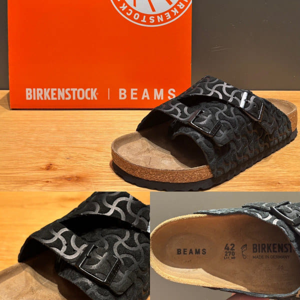 【6/6(金)発売】BIRKENSTOCK に別注したZurich BONE PATTERN BLACKのご紹介！待望のブラックの入荷です！履き心地は言わずもがな◎ウィメンズサイズもあるのでカップルでお揃いなんかも◎ボックスも特別仕様☆ ぜひ店頭、オンラインでお試しください♪
下の【♡+】お気に入りをポチッと押して頂くと商品見返しやすくなります！入荷情報発信しておりますので是非【フォロー】もよろしくお願いします♪お得なマイル貯まりますよ〜☆ 
６月１５日(日)は父の日です♪