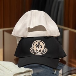 【ジョー】MONCLER / フロント & サイド ロゴ キャップ ジョー】MONCLER / フロント & サイド ロゴ キャップ
