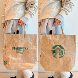 STARBUCKS STANDbyBEAMS LOGO PVC ショッパートート BEAMS（ビームス）【ショップ限定商品】STARBUCKS STAND by