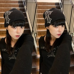 たくむ着用 future archive ビーニー BEAMS（ビームス）FUTURE ARCHIVE / CROSS BEANIE（帽子 ニット