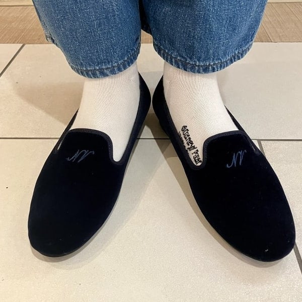 ルルメリー　ビームス 刺繍のオペラシューズ　23.0 ルルメリー ビームス 刺繍のオペラシューズ 23.0 BEAMS COUTURE