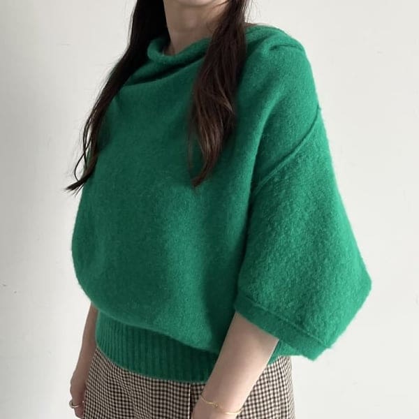 未使用EFFE BEAMS / スタンドネック ポンチョコート EFFE BEAMS（エッフェ ビームス）スライドジップ ポンチョ