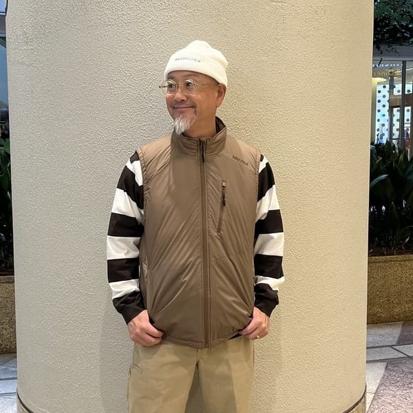 BEAMS ビームズゴルフ　パディングジャケット　美品　プリマロフト　L ビームスゴルフ ゴルフウェア 中綿ジャケット 秋 冬 ORANGE