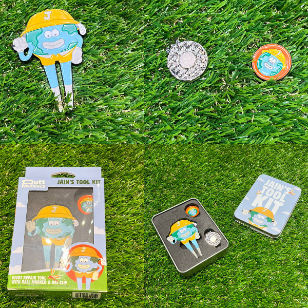 通りすがりの釣太郎BEAMSGOLFマーカーグリーンフォークボールポーチ 通りすがりの釣太郎BEAMSGOLFマーカーグリーンフォークボール