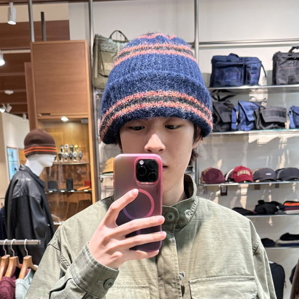 シャギー ボーダー ワッチキャップ　ニット帽　リアムギャラガー着　oasis ビームス 姫路（1070708） フォトログ｜BEAMS