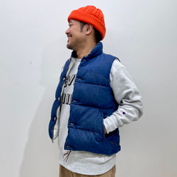 BEAMS PLUS（ビームス プラス）【別注】REMI RELIEF / Denim Down Vest