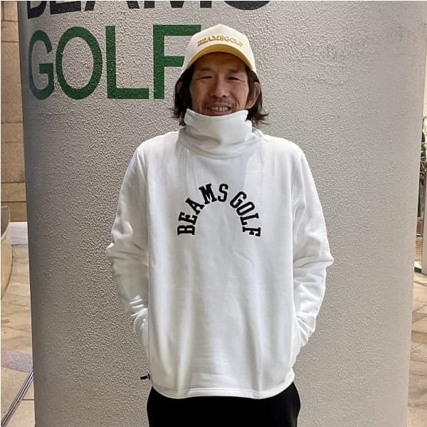 BEAMSGOLF ビームスゴルフ 長袖ロゴ入りトレーナー 白 黒 ゴルフ 趣味 ビームス ゴルフ なんばパークス店（1084904） フォトログ｜BEAMS