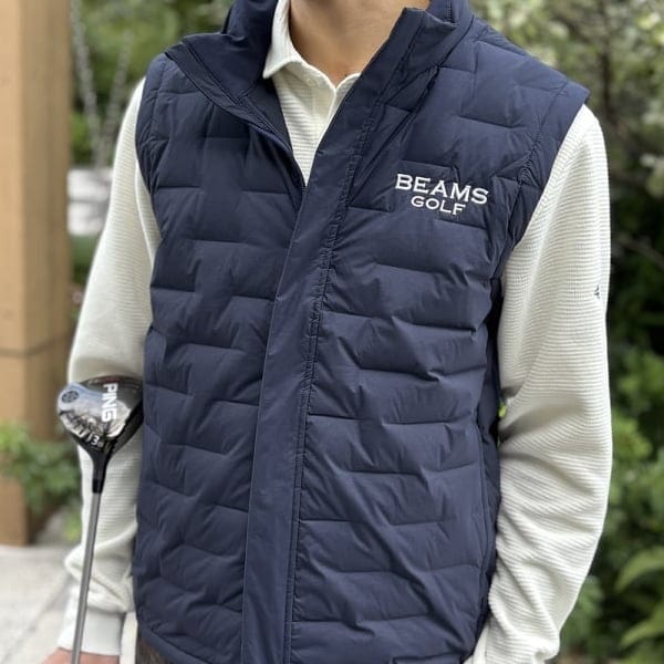 ビームスゴルフ　リバーシブル　ノースリーブダウン ビームスゴルフ リバーシブル ノースリーブダウン ビームスゴルフ