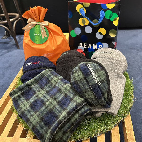 美品☆ビームスゴルフ　ハイブリッドダウン　ニット　カモフラ柄　2way 近年 美品☆ビームスゴルフ ハイブリッドダウン ニット カモフラ柄 2way