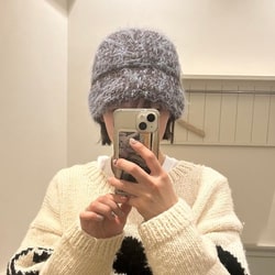 Ray BEAMS（レイ ビームス）手編み MIXニット ハット（帽子 ニット