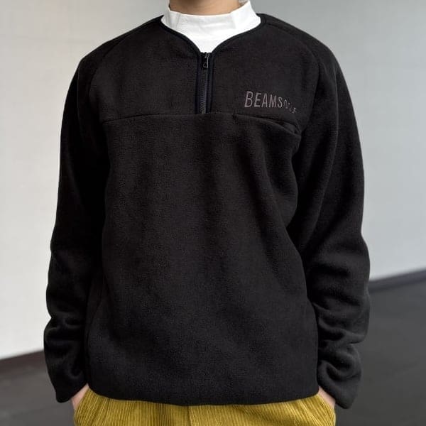 極美品□BEAMS GOLF ビームスゴルフ ハイゲージフリース プルオーバー